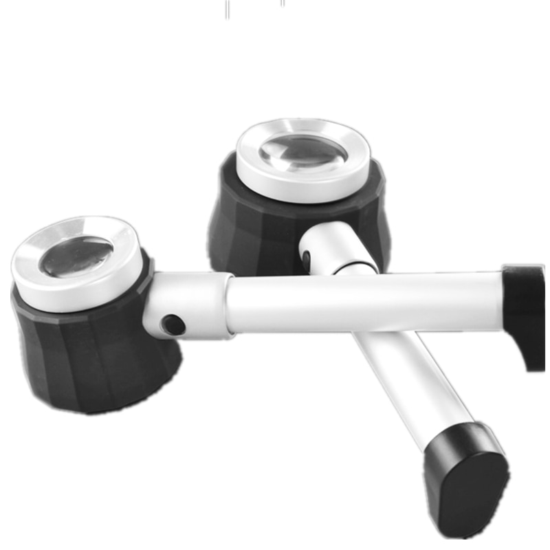 10X magnifying glass with light magnifier Portable optical stamp Jade jewelry diamond old man reading kid outdoor Dermatoscopy