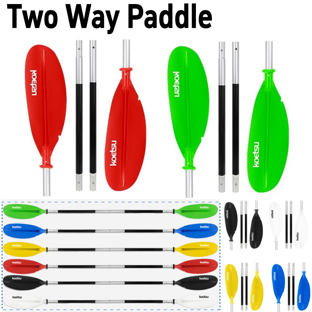 4-delige SUP-peddel Verstelbare dubbele kop Surfpaddle Aluminium Stand Up Paddleboard-peddels voor buitensporten