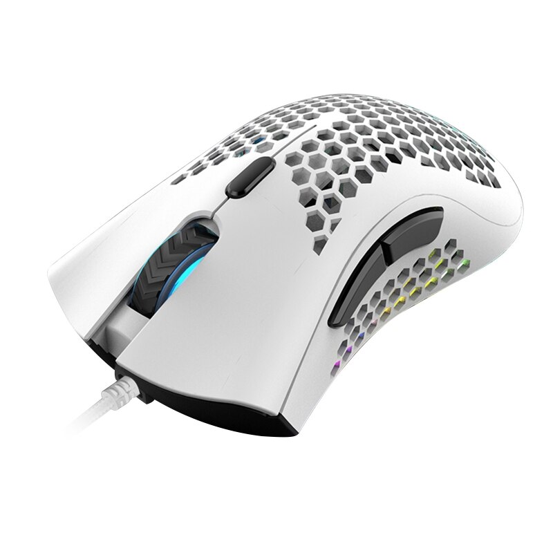 7200Dpi 6 Key Licht Gewicht Uitgeholde Shell Rgb Gaming Mouse E-Sport Muizen Voor Fps