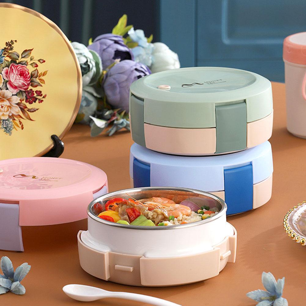 304 steel lunch box heat preservation student fast food box bento box kindergarten anti sealed fast food