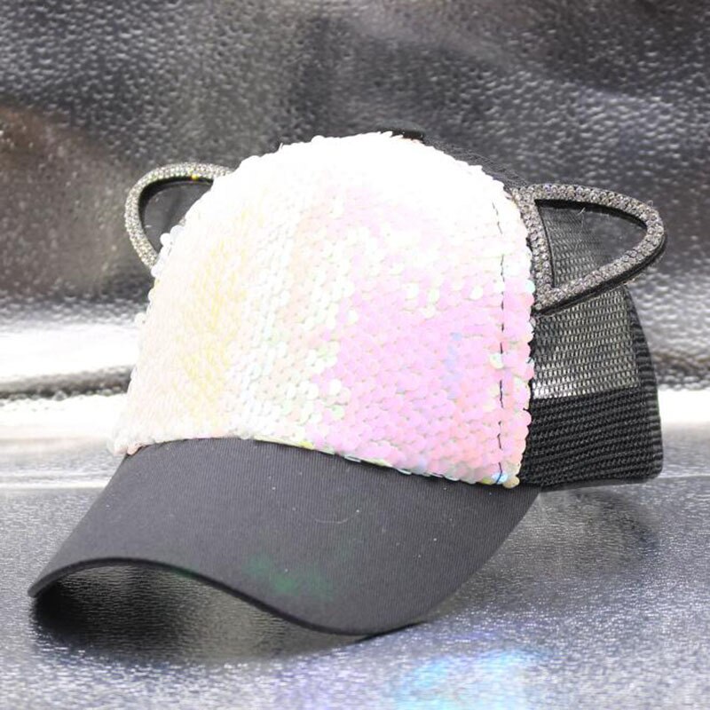 Casquette de Baseball à paillettes pour adultes et enfants, réglable H10,