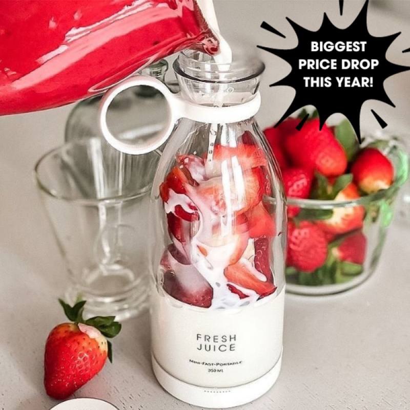 mini vinflaskejuicer 420ml bærbar omrører usb-lader juicer kopp husholdning multifunksjonell elektrisk juicer husholdningsartikkel