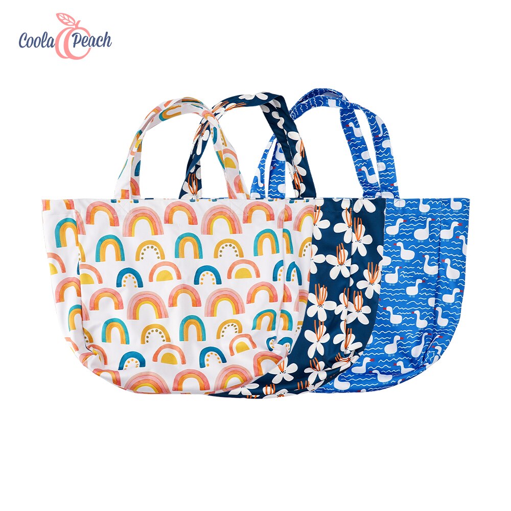 Coolapeach Gedruckt nass Tasche wasserdichte PUL schulter reisetasche wiederverwendbare waschbar windel tasche