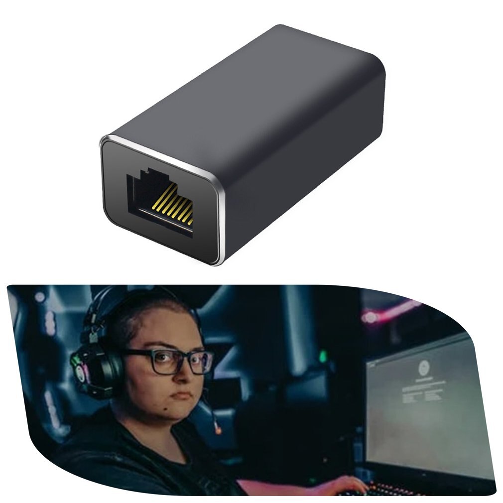 RJ45 Connector Cat7/6 Ethernet Adapter Network Extender Convertor Extension Cable for Ethernet Cable Female to Female