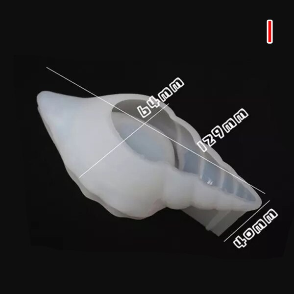 Diy Kristal Hars Mallen Set Siliconen Gieten Mallen Crystal Sieraden Mold Set Voor Beginners: conch mold