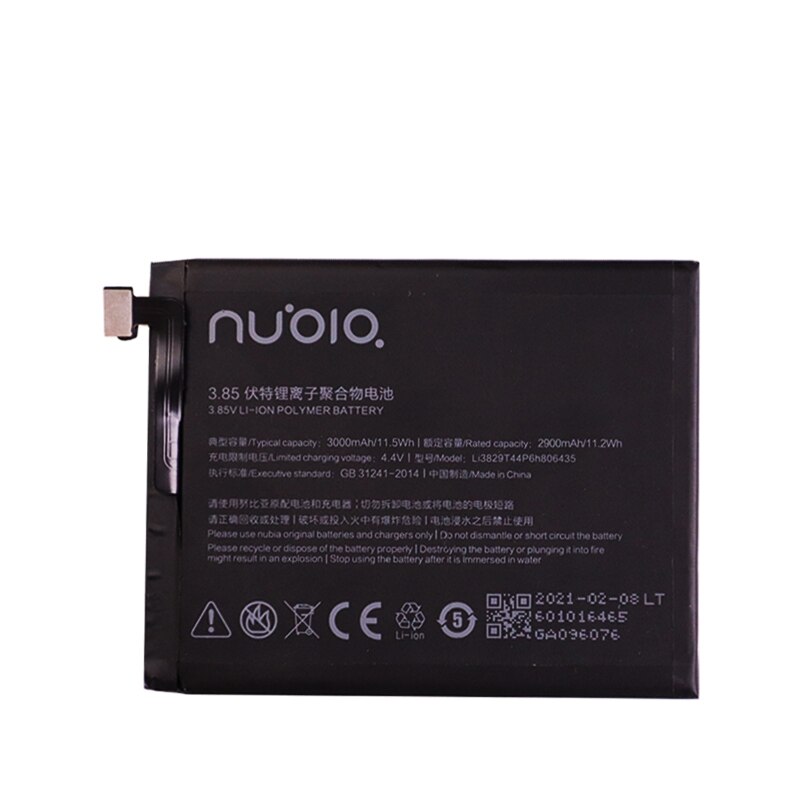 Oryginalny 3000mAh wymiana baterii dla ZTE Nubia M2 Lite M2Lite NX573J / M2 grać NX907J Z11 Li3829T44P6h806435 telefon komórkowy