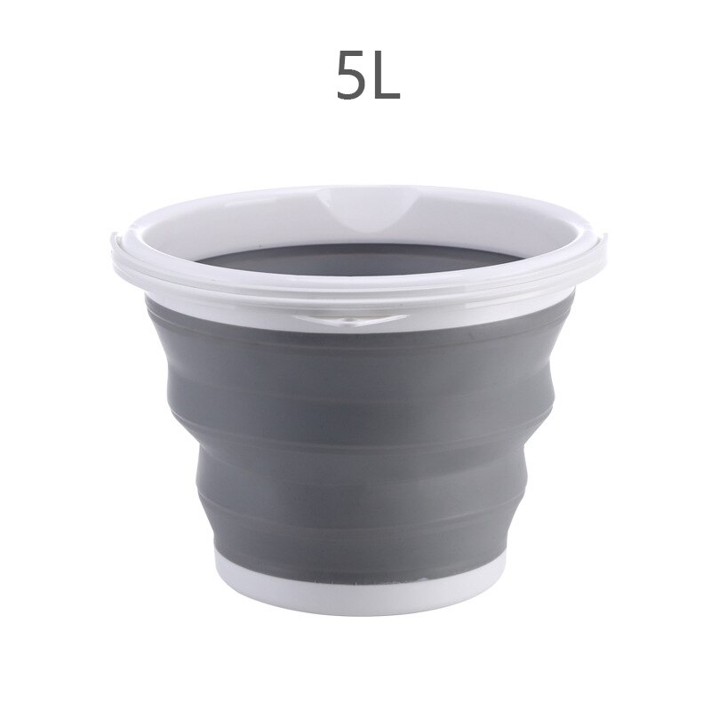 Seau en plastique pliable pour bain de pieds épais, seau rétractable, multifonction, Portable, pour la pêche, outil de nettoyage: 10