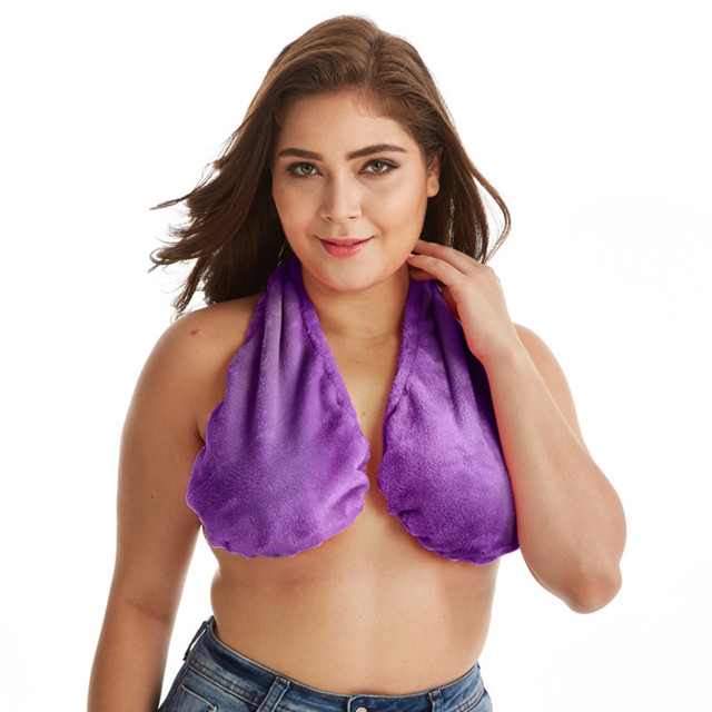 Sujetador de toalla de baño para lactancia materna, Bralette de pecho grande, Top Bandeau: S / Verde militar