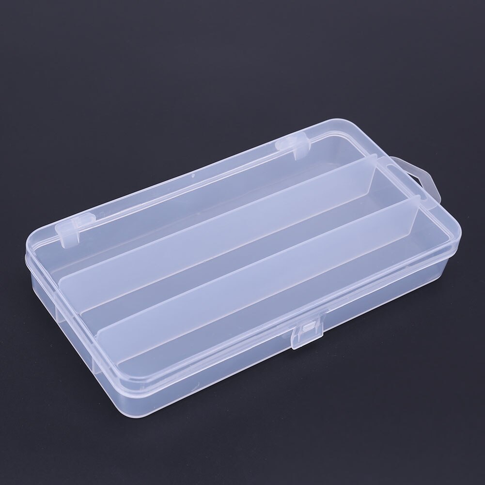 3 Compartments Fishing Bait Box Single Layer Fishing Hook Storage Case Transparent Plastic Outdoor Pesca Fishing Tackle Boxes