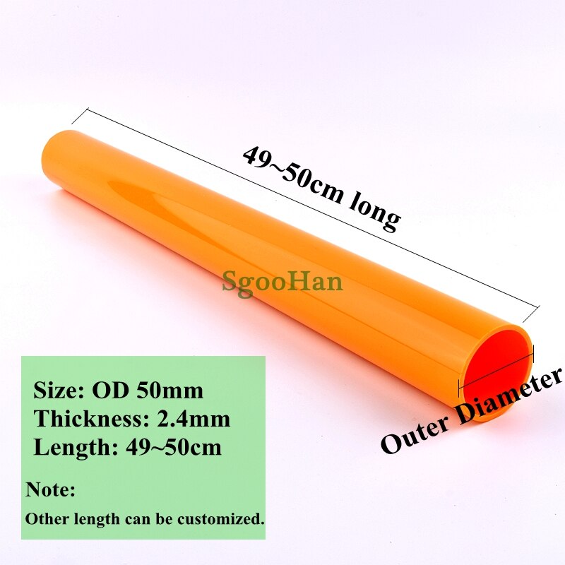 2 stücke Orange OD 20 ~ 50mm PVC Rohr Aquarium Aquarium Rohr Garten Bewässerung Bewässerung Hydrokultur Pflanzen Rahmen rohr 49 ~ 50cm Lange: WHITE
