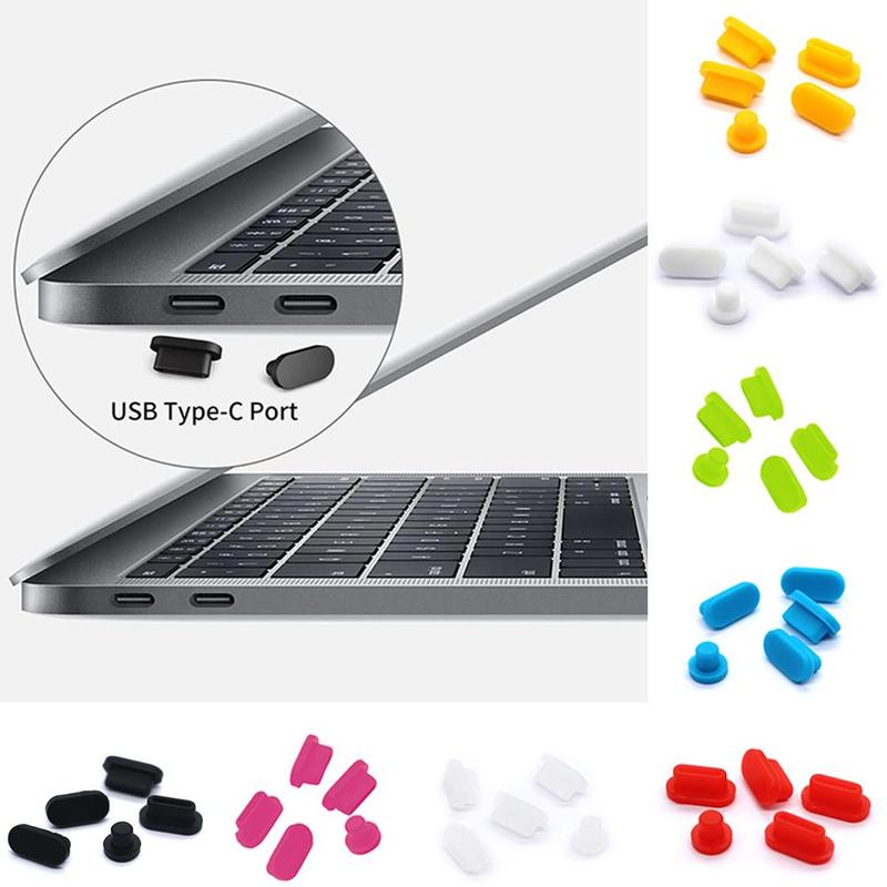 Soft Silicon Voor Macbook Air 13 M1 Chip A2337 Air 13 A2179 Stof Plug Usb-poorten Anti-Stof Plug 2 Pak/partij