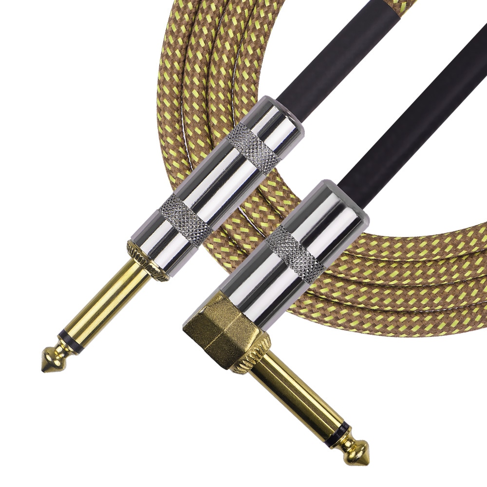 6 Meters/ 20 Feet Musical Instrument Guitar Cable guitar accessories for Electric Guitar Bass Mixer Amplifier Equalizer