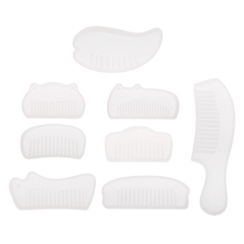 3D Transparent Silicone Comb Mold Epoxy Resin Molds For DIY Jewelry Making Tools