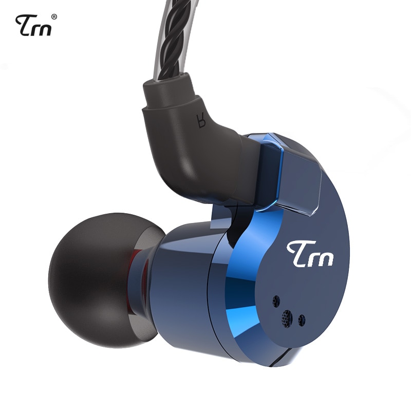 AK TRN V80 2BA+2DD Hybrid Metal In Ear Earphone IEM HIFI DJ Monitor Running Sport Earphone Earplug Headset Headplug Im2/IM1 X6