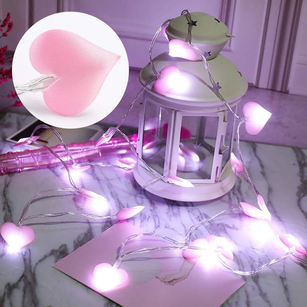Wedding Decoration LED Love Heart String Lights for Xmas Garland Party Christmas Pink Girl Romantic Fairy Lights
