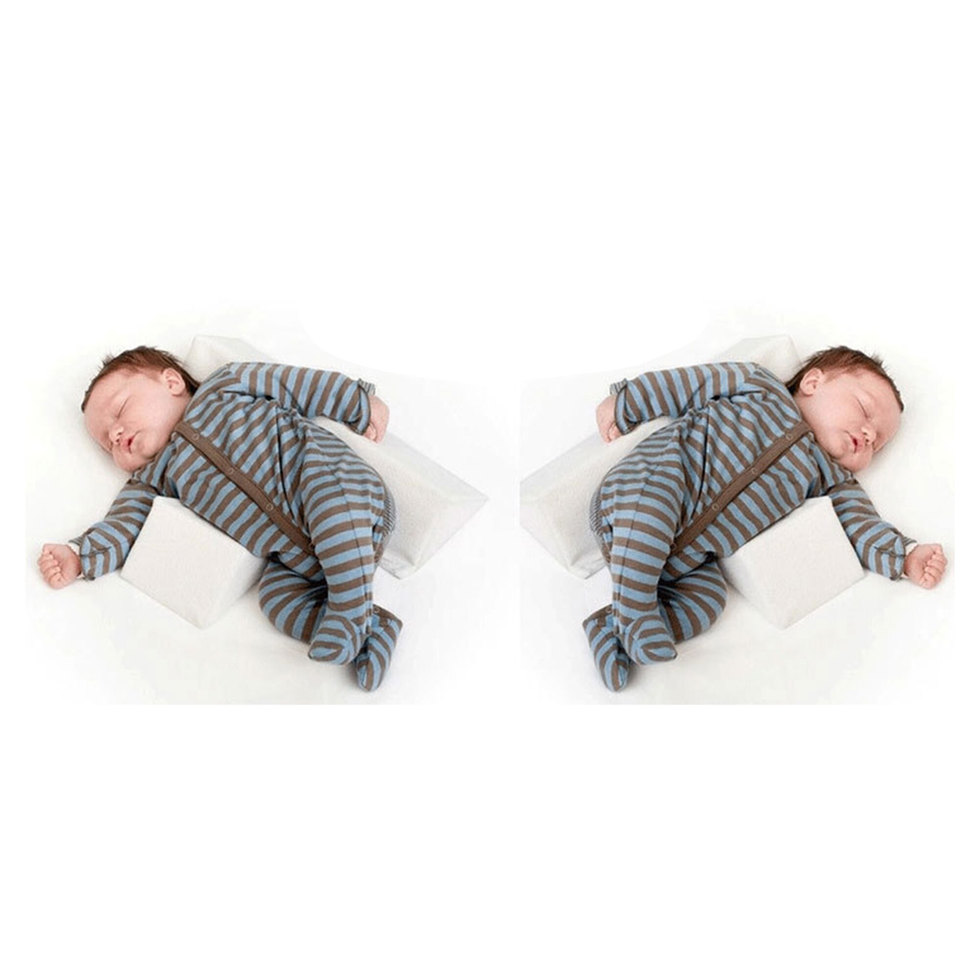 Mjukt babystöd tecknad tryck svamp stoppning lång-kort kudde med justerbar matta för spädbarn pojkar / flickor 0-6 månader