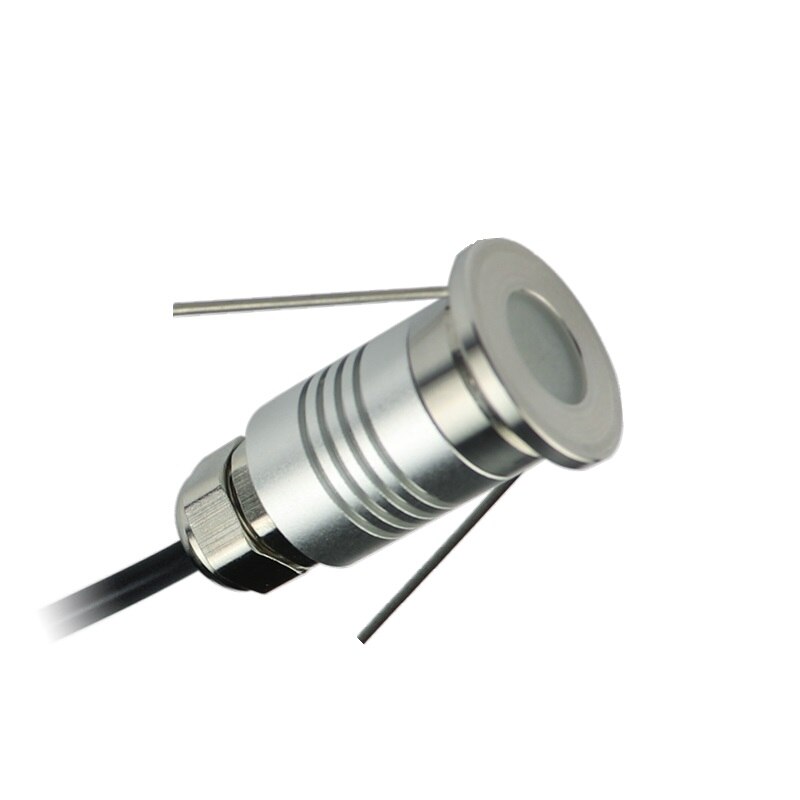 Waterproof IP67 1W LED Garden Buried Outdoor Embedded Deck Light Underground Light Sidewalk Lighting DC12V With light source