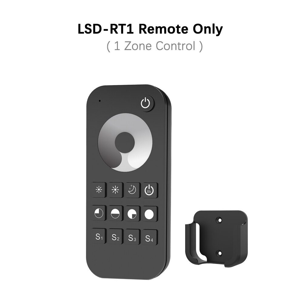 Rotary LED Dimmer DC 12V 24V PWM Wireless Frequency Adjustable 20A Single Color LED Strip Controller Knob 12 Volt Dimmer Switch: LSD-RT1 Remote Only
