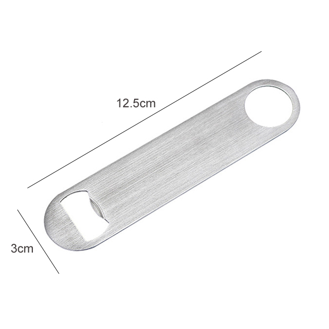 1pc holdbare øl flaskeåbner rustfrit stål flad hastighed flaske låg åbner fjerner bar blad køkkenværktøj: -en