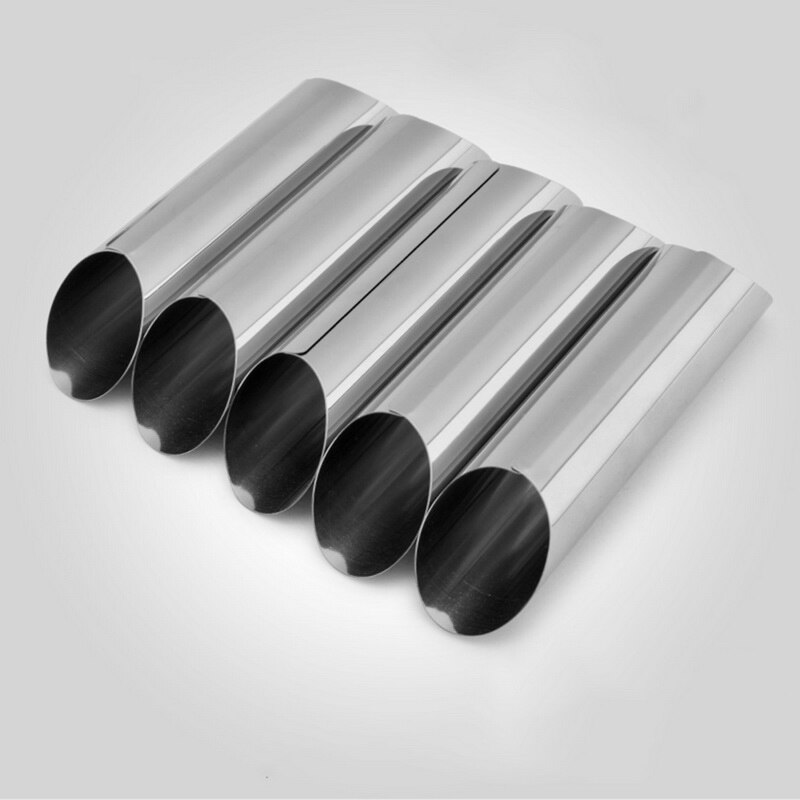 Cône de cuisson en acier inoxydable, 1 pièce, tube en corne pour pain et pâtisserie, moule à gâteau, outil de cuisine,: 3Pcs