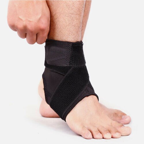 Luva De Compressão ajustável Sports Elastic Ankle Brace Suporte Envoltório Protetor Bandagem Basquete Futebol Bandagem de Compressão