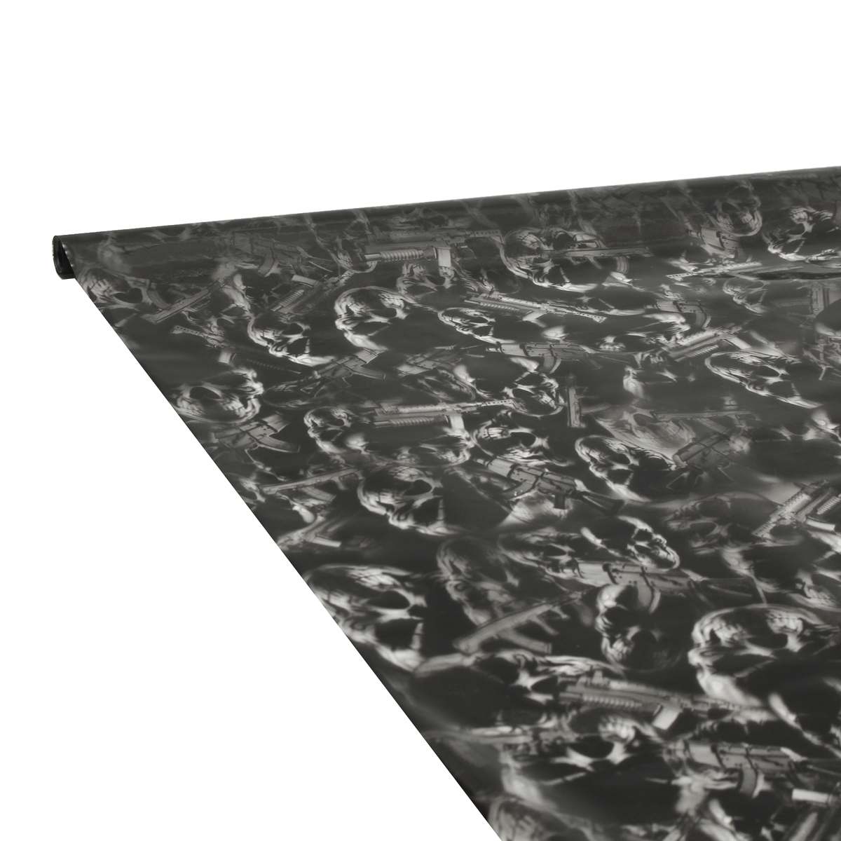 50 x 100cm svart pva hydrografisk film vannoverføringsutskrift film hydro dyppe flamme klistremerker
