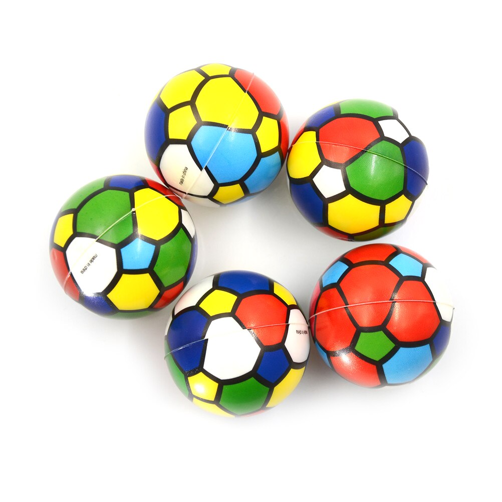 1PCS Colorful Cute Message Sponge Foam Ball Hand Wrist Exercise PU Rubber Balls For Relaxation Squeeze Stress Ball