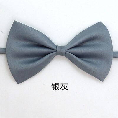 16 cores pet laço para cães e gatos ajustável gravata do cão laço colar filhote de cachorro grooming acessórios para festa de casamento do animal de estimação: Cinza