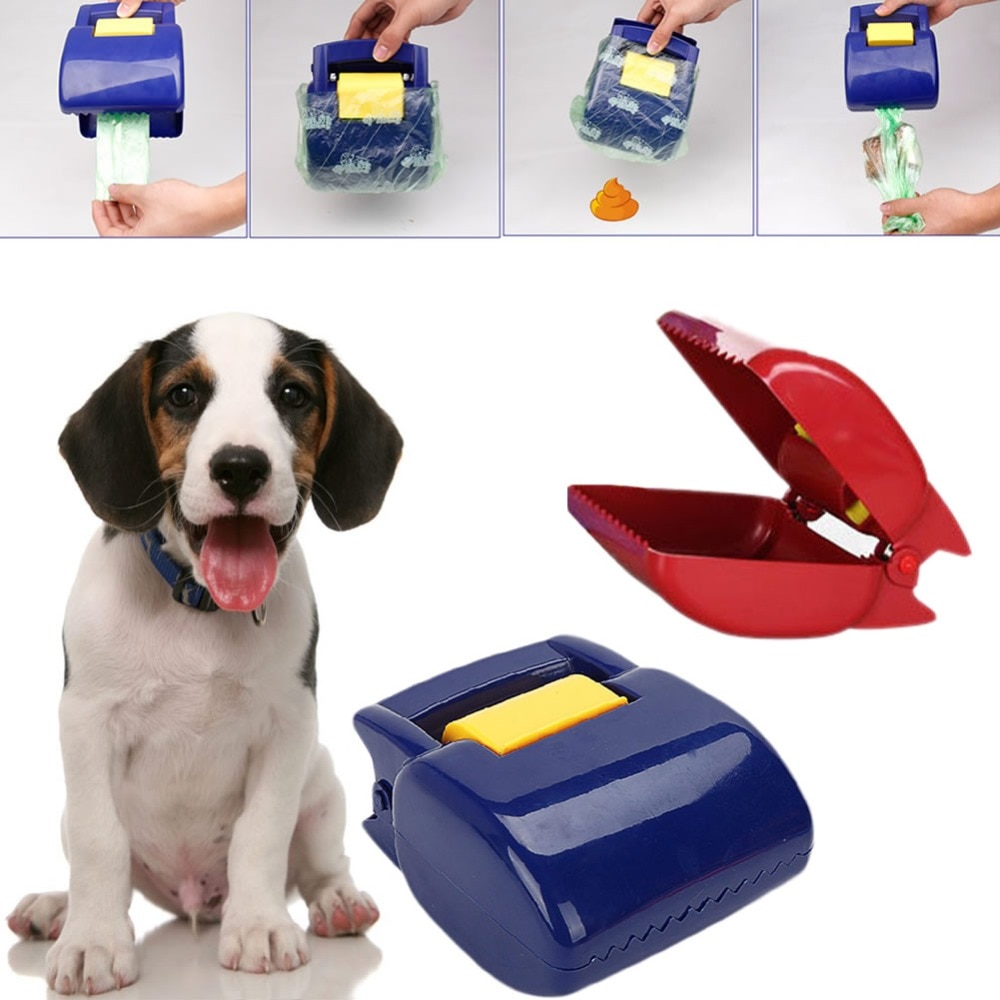 Pick-ups One-handed Portable Pet Dog Cat Puppy Pooper Scooper Waste Tool Handle Clean Poop