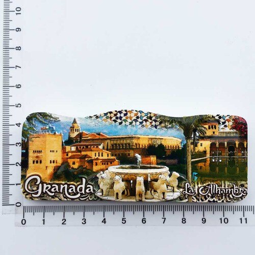 Recuerdos de turismo mundial y urbano de hitos españoles, decoración de imán para nevera de Barcelona, Madrid, Granada, Sevilla, Toledo, Córdoba, España: 6