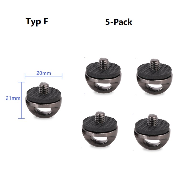 Camera Screw Converter Adapter Kit 1/4 Male Screw 3/8 Female Screw Adapter Cold Shoe Shoe Adapter Camera Accessories Kit: Typ F