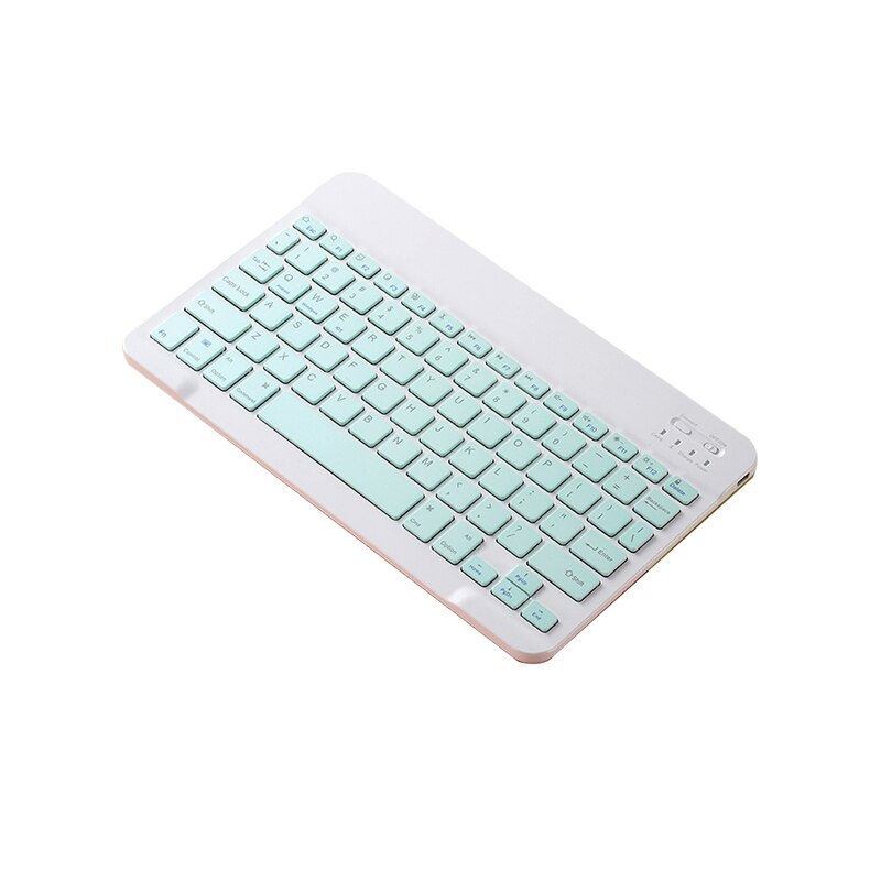 Przenośna multimedialna bezprzewodowa klawiatura Bluetooth dla iOS Android Tablet PC ładowalna klawiatura dla ipada klawiatura Bluetooth nowość: blue