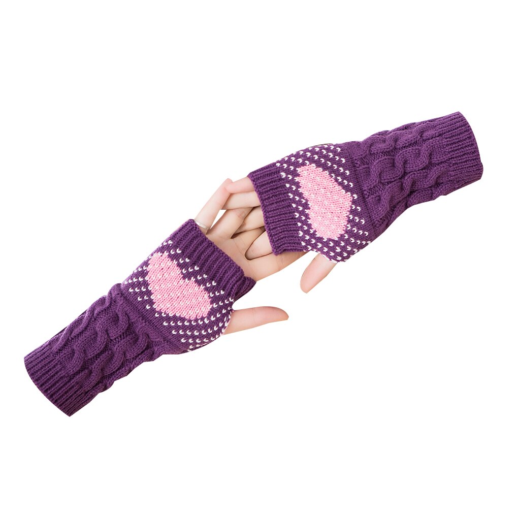 1 Paar Winter Herfst Kerst Hart Typen Handschoenen Vrouwen Meisjes Arm Pols Warmer Mouwen Winter Herfst Mittens: NO.3