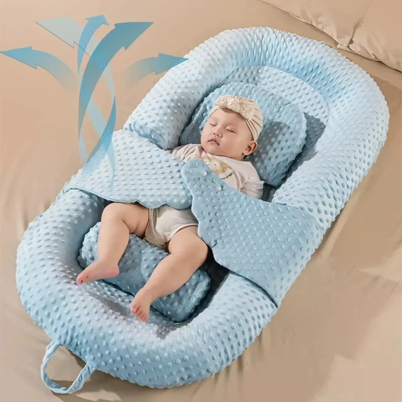 Cuscini per bambini 0-12 mesi Culla per neonato Cuscini per pendenza portatili Cuscino per dormire per neonato Letto per alimentazione del latte antisputo