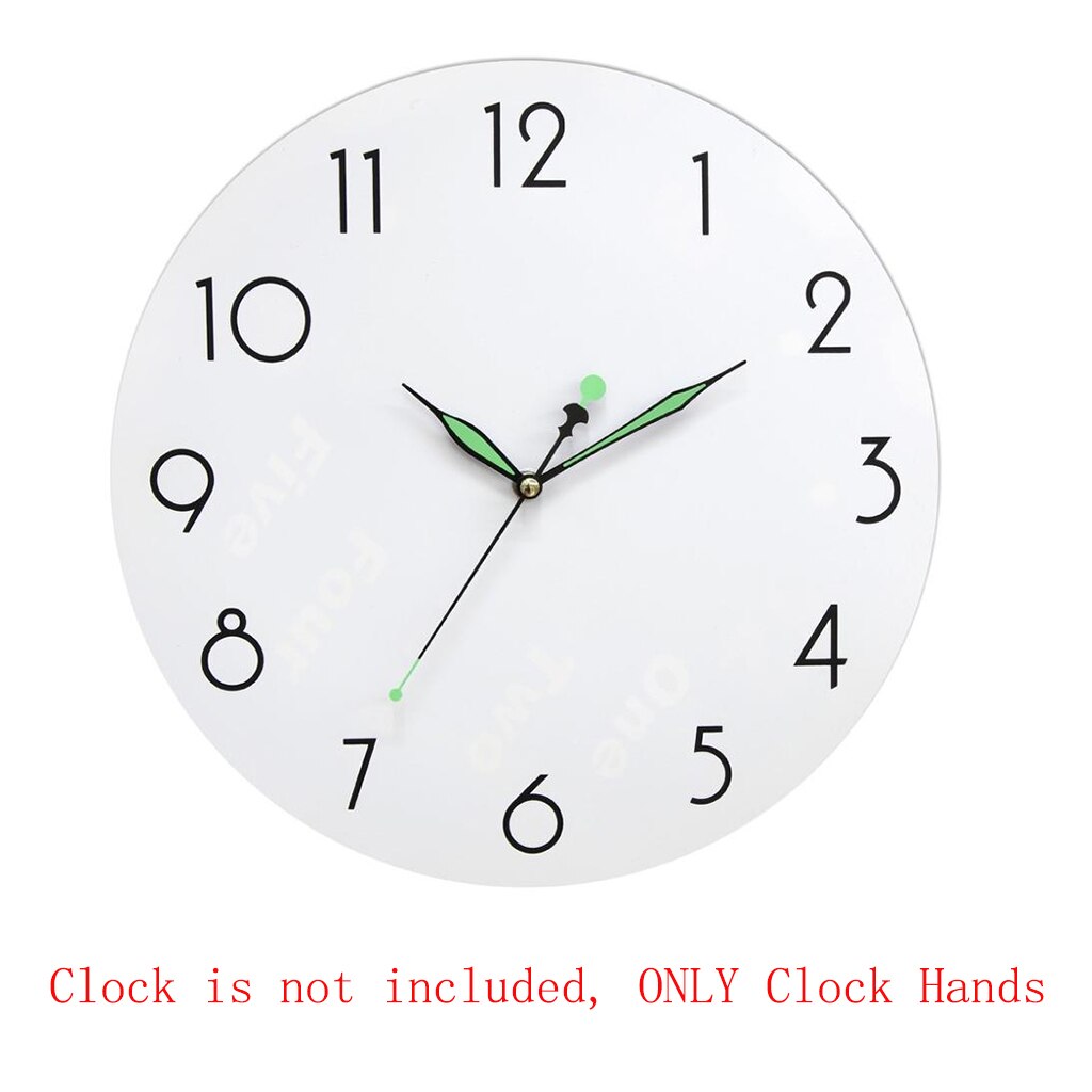 Luminous Glow in the Dark Quartz Clock Hands Pointers Needles for DIY Wall Clock Replacement Accessories