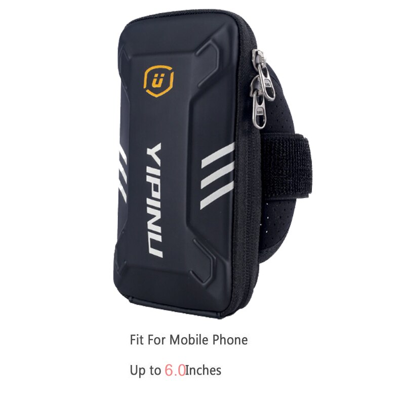 HJUGHPN Telefoontassen Hardlopen Mobiele Armtas Sport Telefoon Armband Tas Waterdichte Running Jogging Case Cover Houder (Schwarz