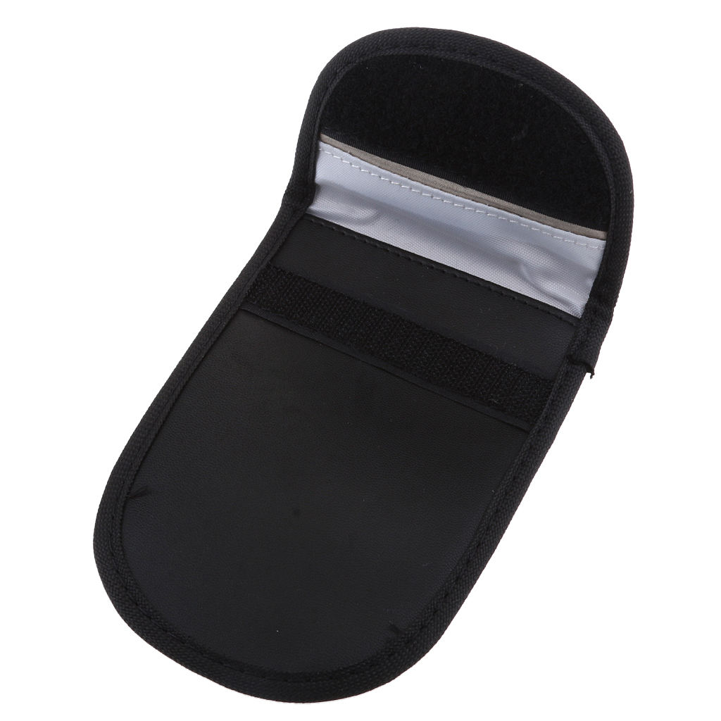 Rfid Key Fob Protector Bag, Car Key Phone Fob Pouch Fob Blocker Protector Signal Blocking Bag Pocket Black