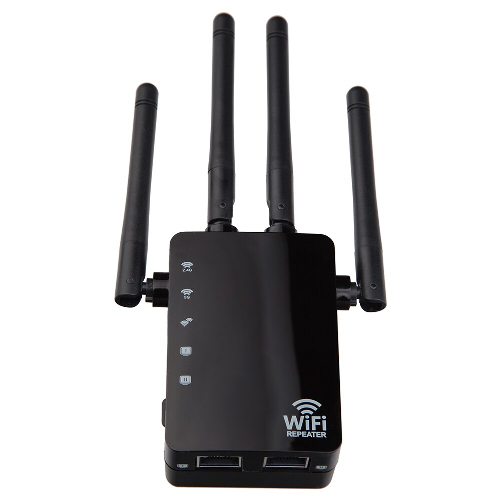 Draadloze wifi-repeater handig praktisch gebruiksvriendelijk 1200 mbps signaalversterker 4 antenne wifi-bereikvergroter