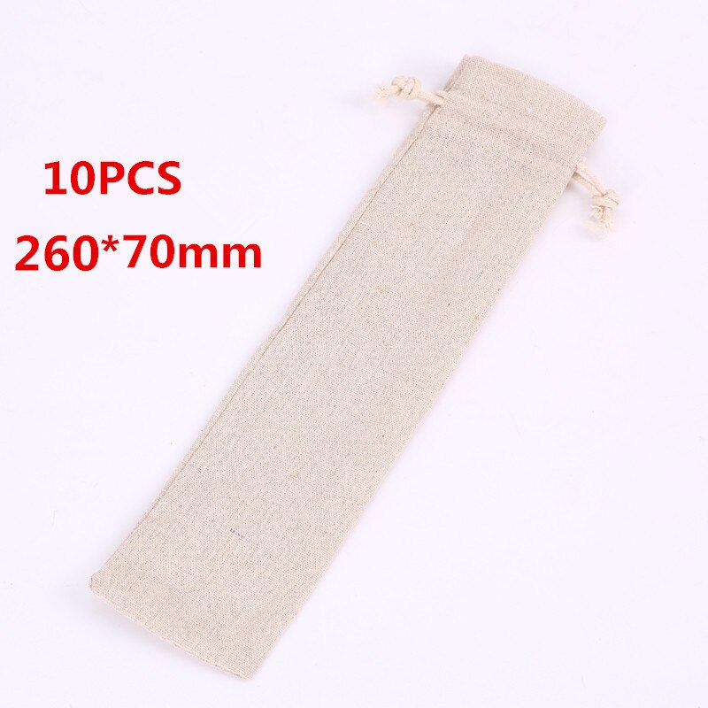 100Pcs/lot Bamboo Straw Natural Organic Reusable Bamboo Drinking Straws Cleaner 19.5cm 23cm Bamboe Straws set for: Linen bag 10pcs