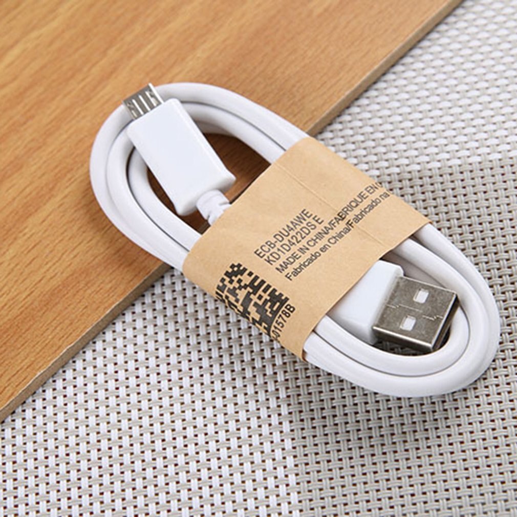 Suitable for Samsung S4 Universal Smartphone Fast Charge Micro USB2.0 Charging Cable V8 Data Cable For Android: White
