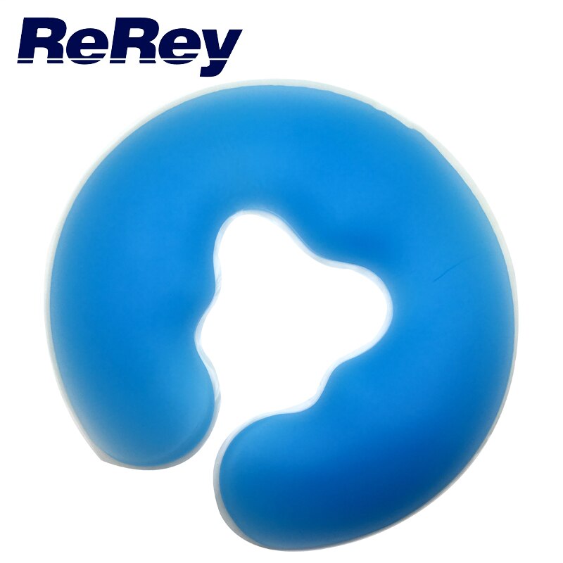 Almohada de silicona en forma de U para el cuidado de la salud, almohadilla de Gel para Spa, descanso facial, masaje de espalda y cuerpo, cojín de cuna