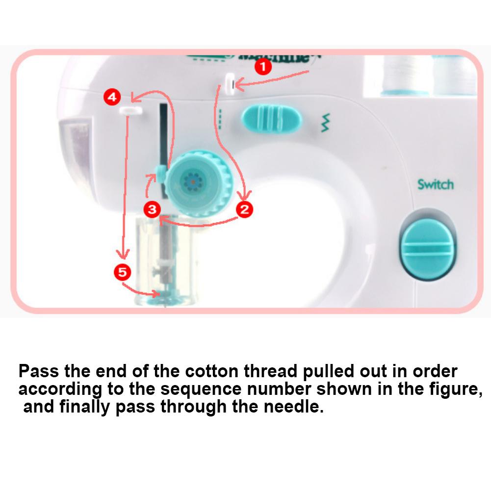 Mini Kids Simulation Electric Sewing Machine Small Appliances Educational Toy Girl Pretend Play Game