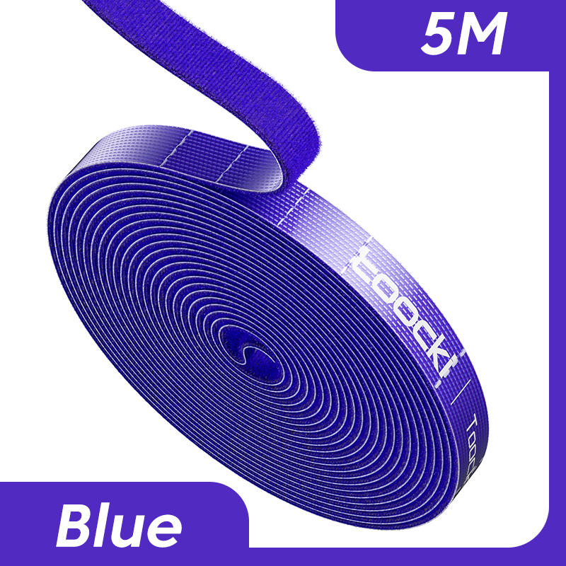 Toocki Cable Organizer Cable Management Tearable Organizador Cables Winder Ties Phone Accessories Wire Cord Organizer And Cables: Blue