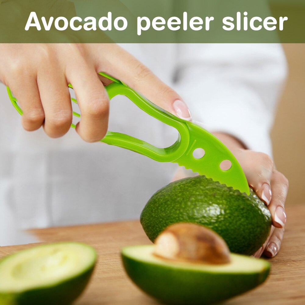 Avocado Dunschiller 3 In 1 Multifunctionele Duurzaam Avocado Slicer Cutter Fruit Groente Splitter Keuken Tool