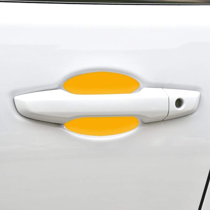 4Pcs Reflective Car Door Handle Protective Film Resistant Stickers for Toyota avensis auris hilux Corolla Camry RAV4 car styling