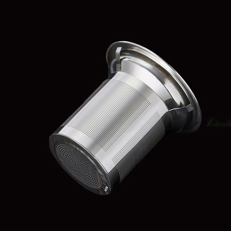 Tetera de café de vidrio resistente al calor, recipiente Infusor de acero inoxidable, calentador, tetera transparente, filtro cuadrado, cestas