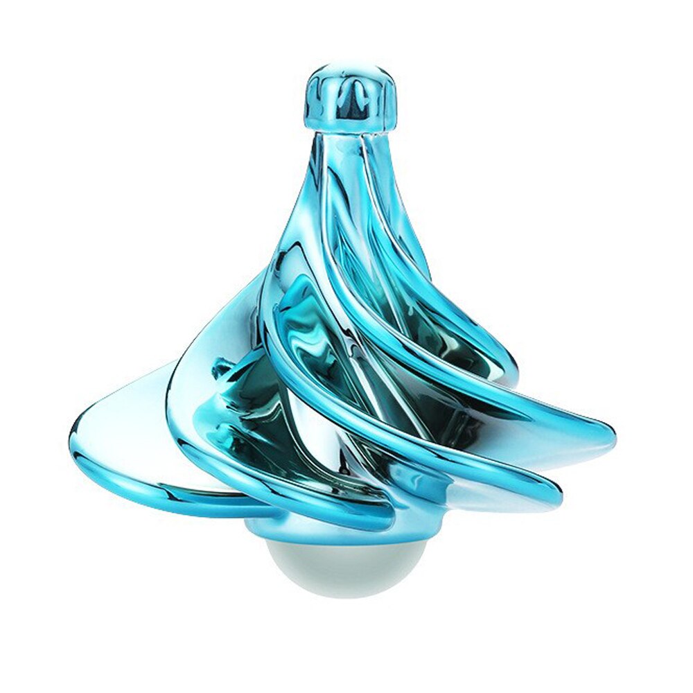 Pneumatische Kreisel Schreibtisch Dekompression Spielzeug Pädagogisches Bunte Wind-gesteuert Metall Große Genaue Splitter Kreisel Weihnachten: Wasser Orchidee