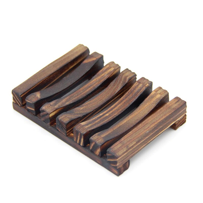 Handgjord trä tvål box ram kontraherade badrum toalett tvål naturlig bambu