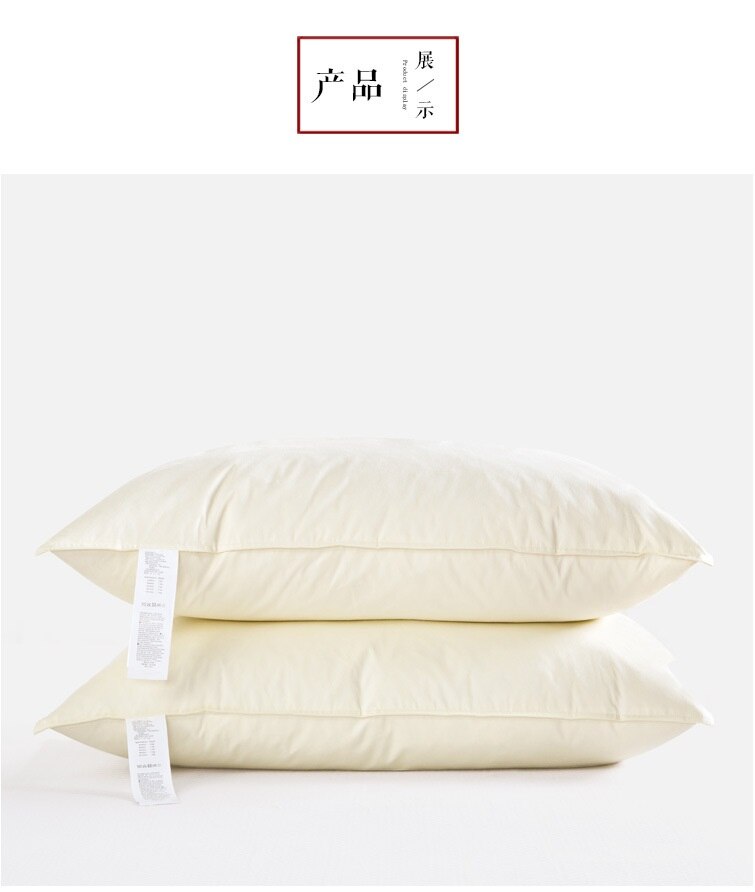 White Duck Down Luxury Bedding Pillow Duck Feather Filling Five-Star Hotel pillow to sleep