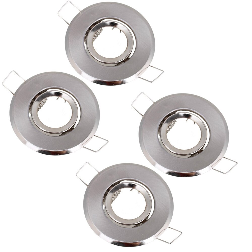 10-2Pcs MR11 Silver Dia 70mm Polished Chrome Fixture Lamp Holders Ceiling Spot Downlights Fitting: Blue